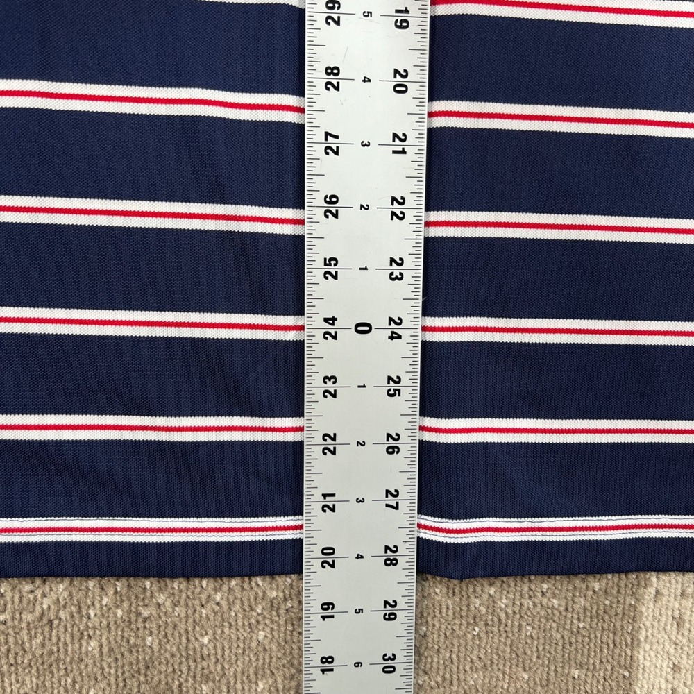 Masters Tech Mens Navy Blue Striped Performance G… - image 7